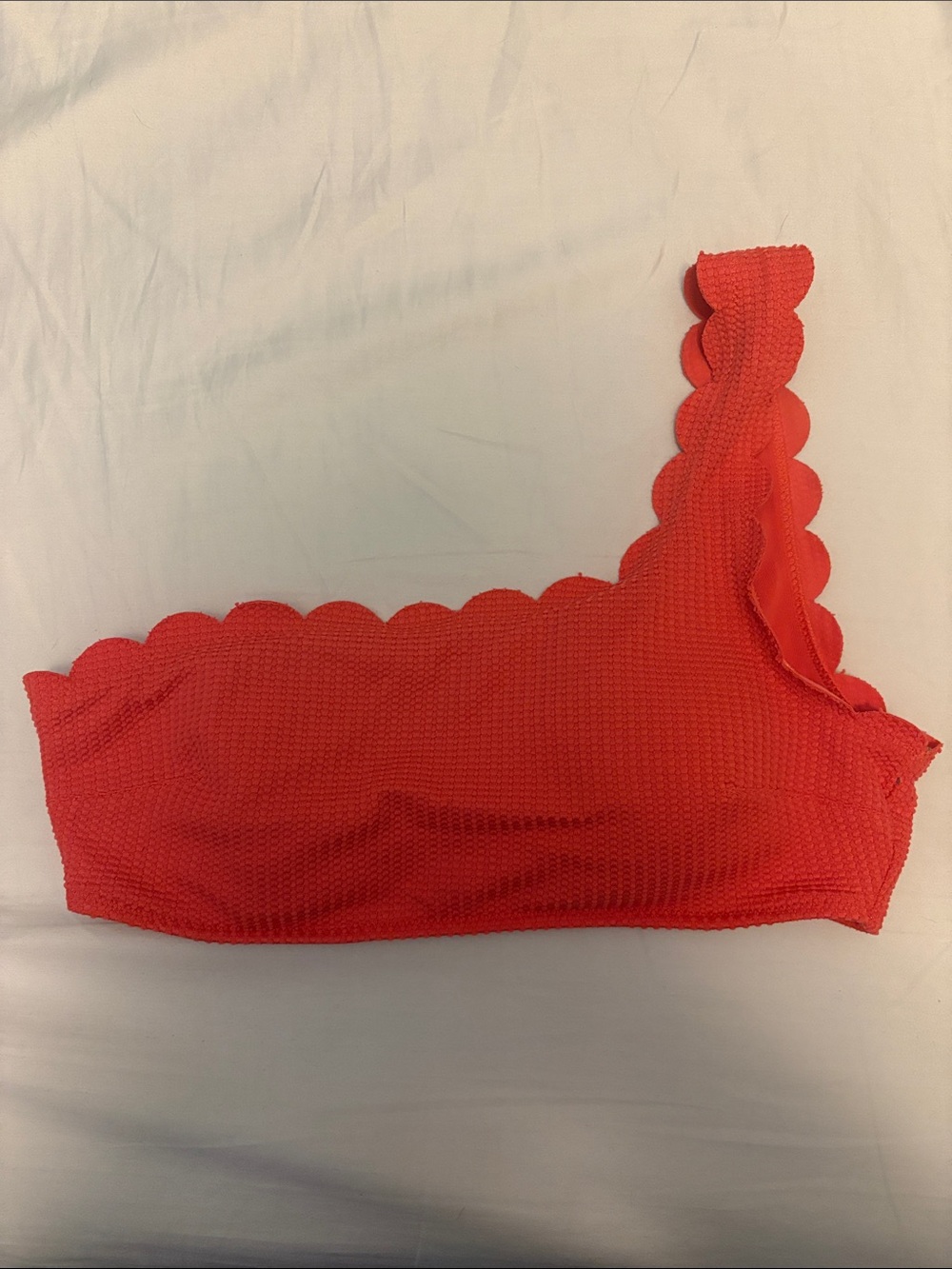 Aerie scalloped bandeau swimsuit top